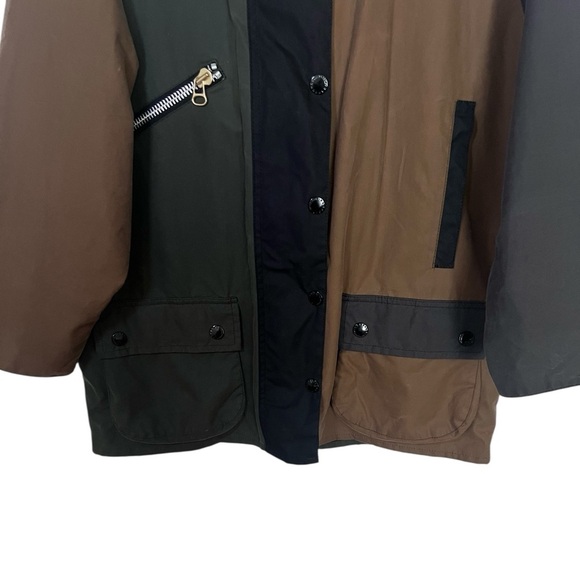 Barbour by Alexa Chung Colorblock Patch Waxed Jacket US 4 - Picture 6 of 16